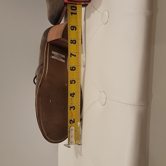 Toms Women's Size 9.5 Lunata Stacked Heel Burnished Suede Lace Up Ankle Boots - Picture 13 of 14